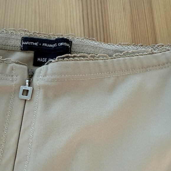 Marithe Francois Girbaud Women's Pants Flared Stretch Y2K Brown Minimalist US 29 - Picture 7 of 8